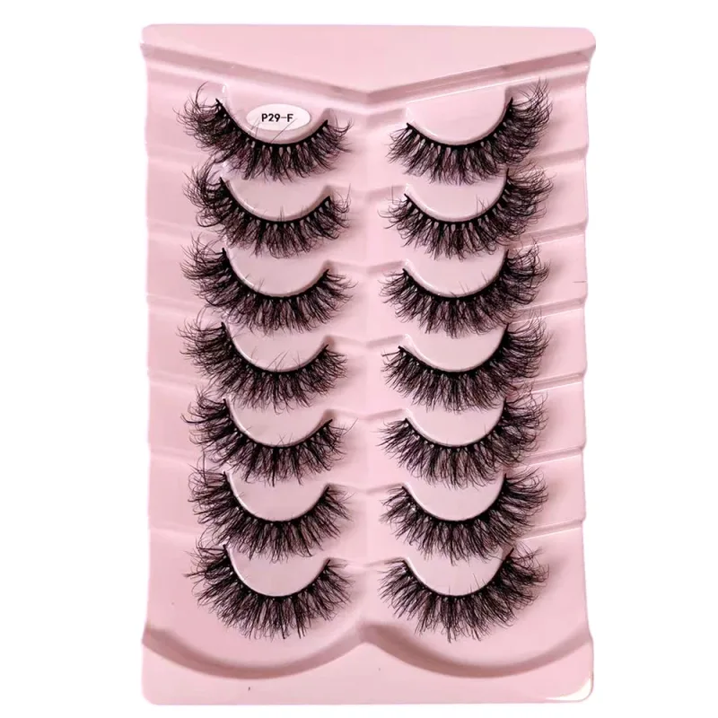 Κλασικές βλεφαρίδες 3D όγκου Faux Mink Lashes Φυσική εμφάνιση Χνουδωτές ψεύτικες βλεφαρίδες Wispy Cat Eye Lashes Αφράτες βλεφαρίδες 3D Mink — image 11