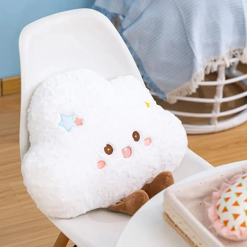Cute Cartoon Rainbow Cloud Pillow Kawaii Stuffed Pillow Soft Filling Home Office Car Sleeping Pillow Backrest Good Gifts — image 9