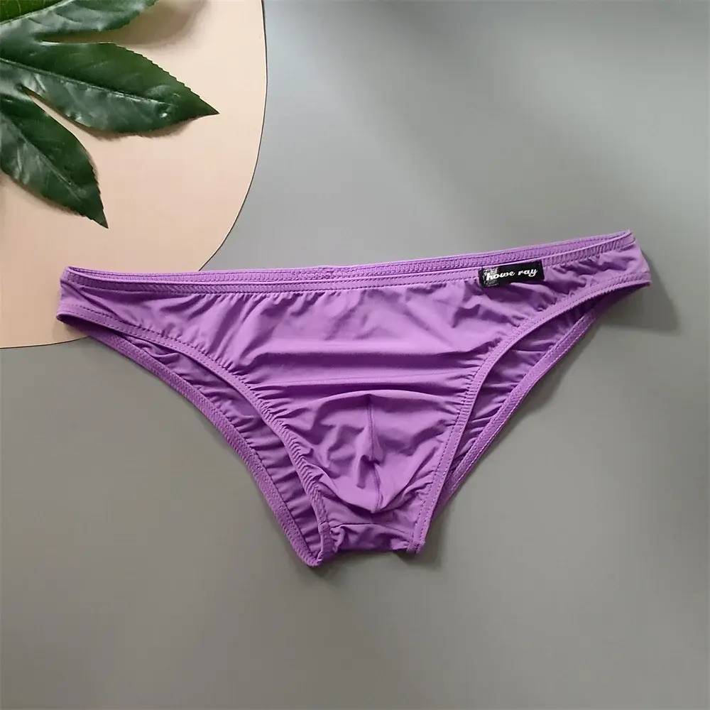 Ice Silk Underwear Men Pouch Underwear Male Elastic Belt Panties Sexy Plus Size Bikini Slips Hombre Seamless Lingerie — image 6