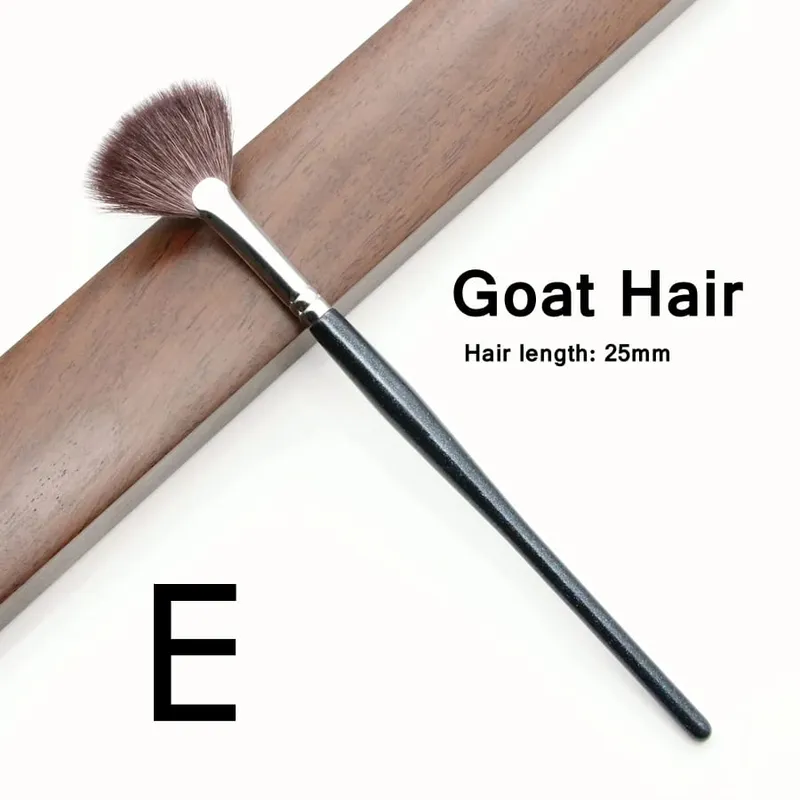 Fan Highlighter Brushes Makeup Top Goat Hair High Quality Blender Make Up Brush — image 8