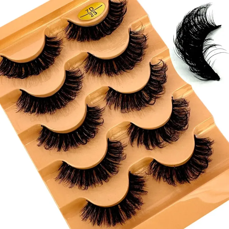 Fluffy Lashes Mink False Eyelashes Thick Cat Eye Makeup Long Natural Volume 3d Eyelashes Extension Χονδρική Βιζόν Βλεφαρίδες
