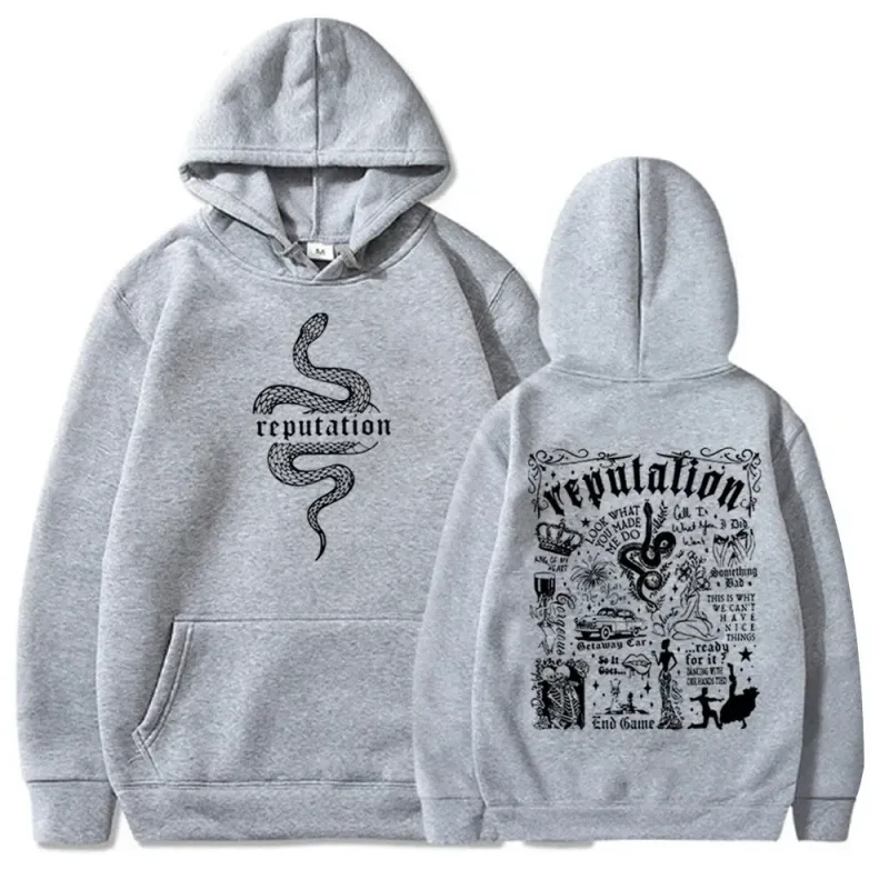 Latest Trend Code Taylor Reputation Fashion Hoodie Reputation Music Fans Love Hoodies Street Punk Style — image 5