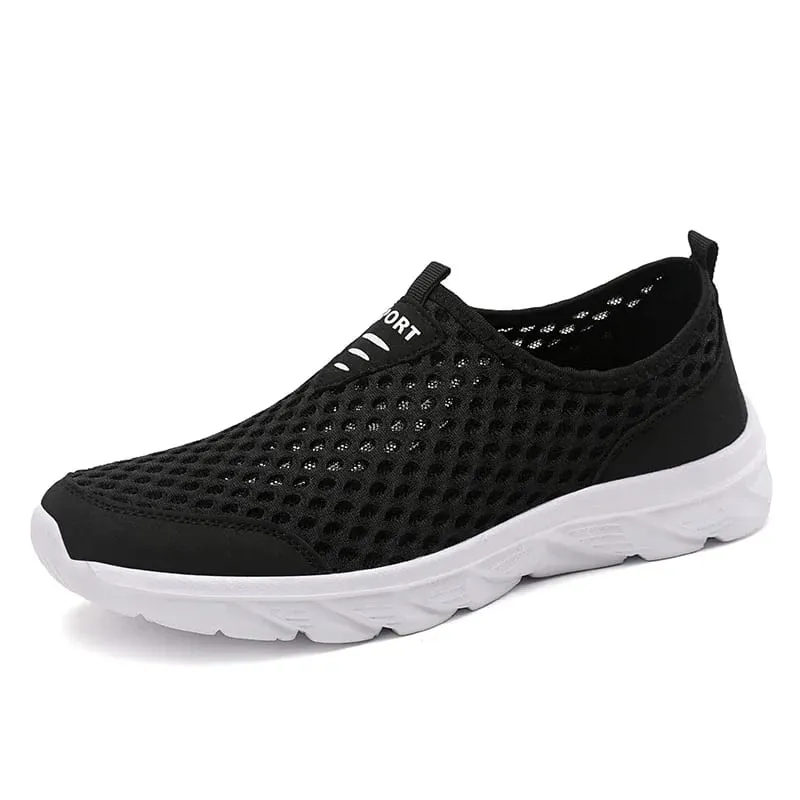 Breathable Mesh Shoes Men Slip on Male Casual Sneakers Anti-slip Mens Non Slip Flats Outdoor Walking Shoes for Man