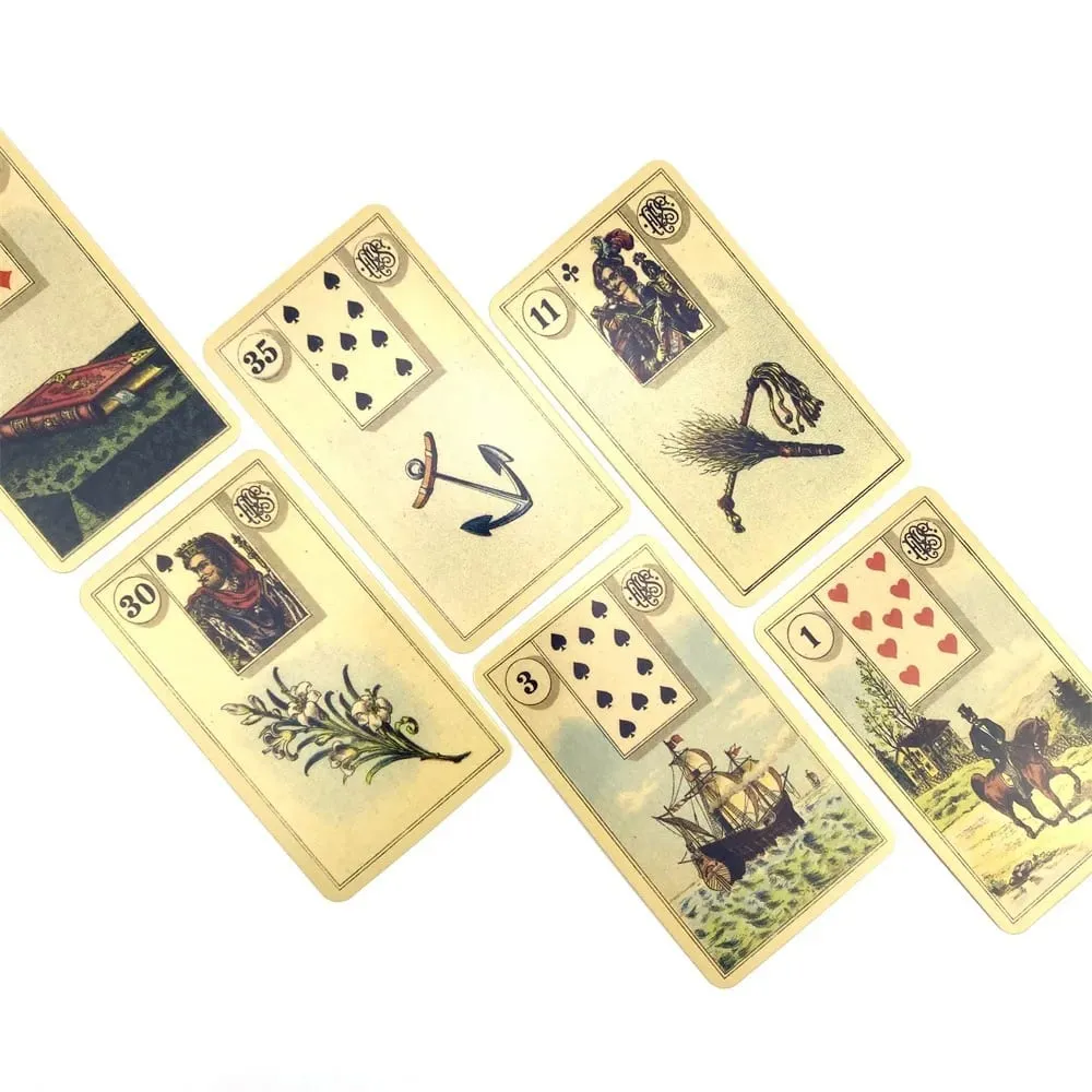 Εγχειρίδιο Grand Tableau Lenormand Oracle Decks A 36 English Divination Edition Deck Borad Games with Paper — image 5