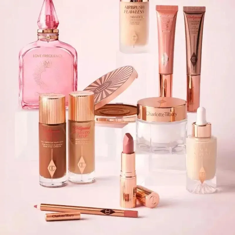 Charlotte Tilbury Liquid Contour Featherlight & Serum Foundation Luminous&Cream Blush Velvety αδιάβροχο, απαλό ανακατεμένο μακιγιάζ