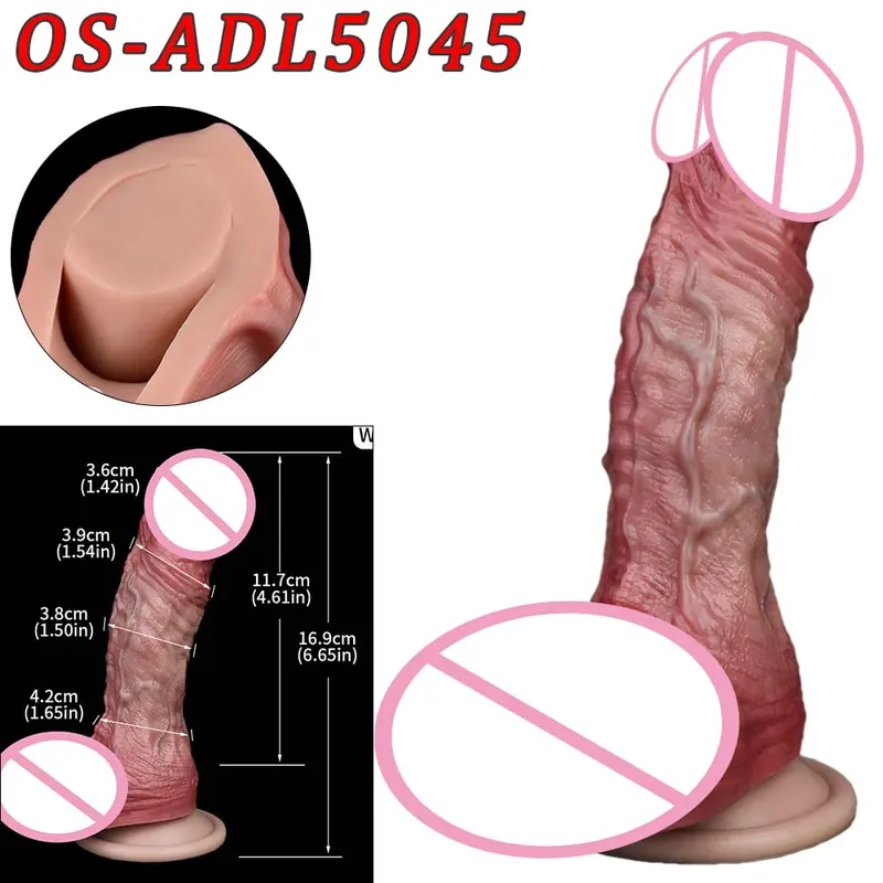 47cm Realistic Long Dildos Double Head Anal Vaginal Stimulator Sex Toy With Sucker For Lesbian Couples Gay Men Adult Tools — image 20