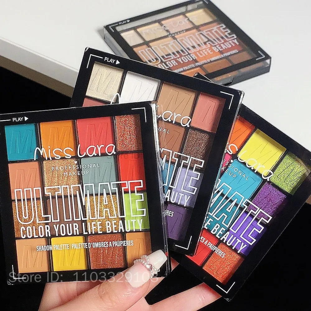 Rainbow 16 Colors Eye Shadow Summer Palette Long Lasting Waterproof Pearlescent Matte Shimmer Eyeshadow Women Beauty Eye Makeup — image 5