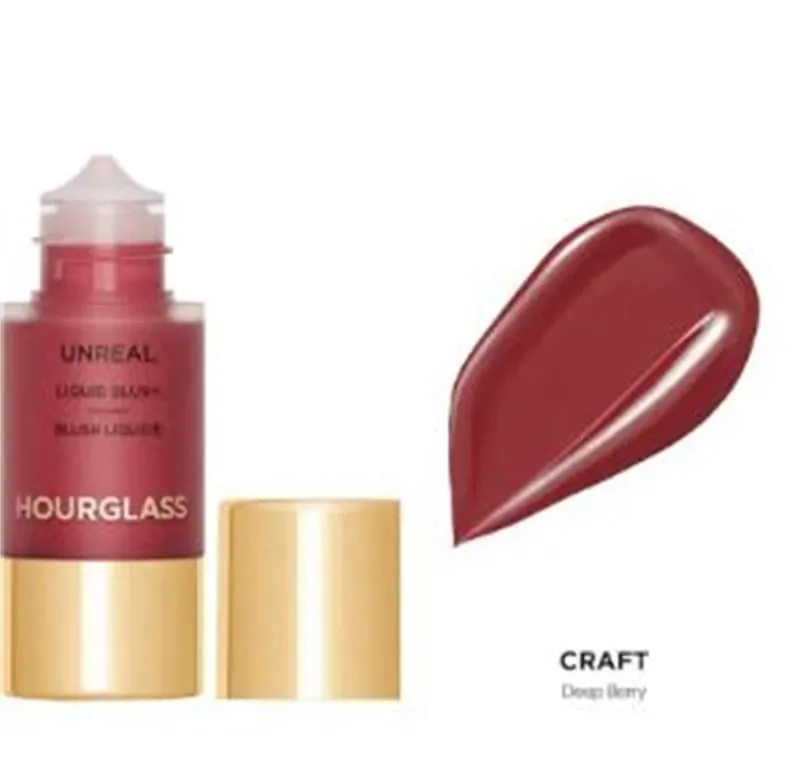 Hourglass Unreal Nude Liquid Texture Powder Blusher Full Clear Color Cheek Fluidity Easy Push Away Create Natural Woman Makeup — image 12