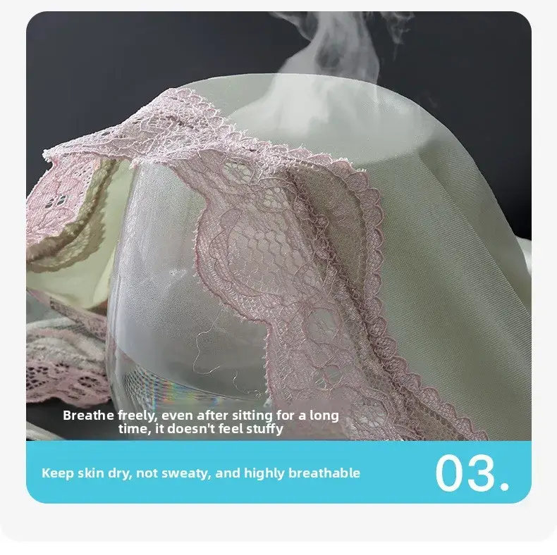3 Pack Male Full Lace Side Briefs Ice Silk Satin 3D Molded Pouch Mid Rise Soft Smooth Men Underpants — image 10