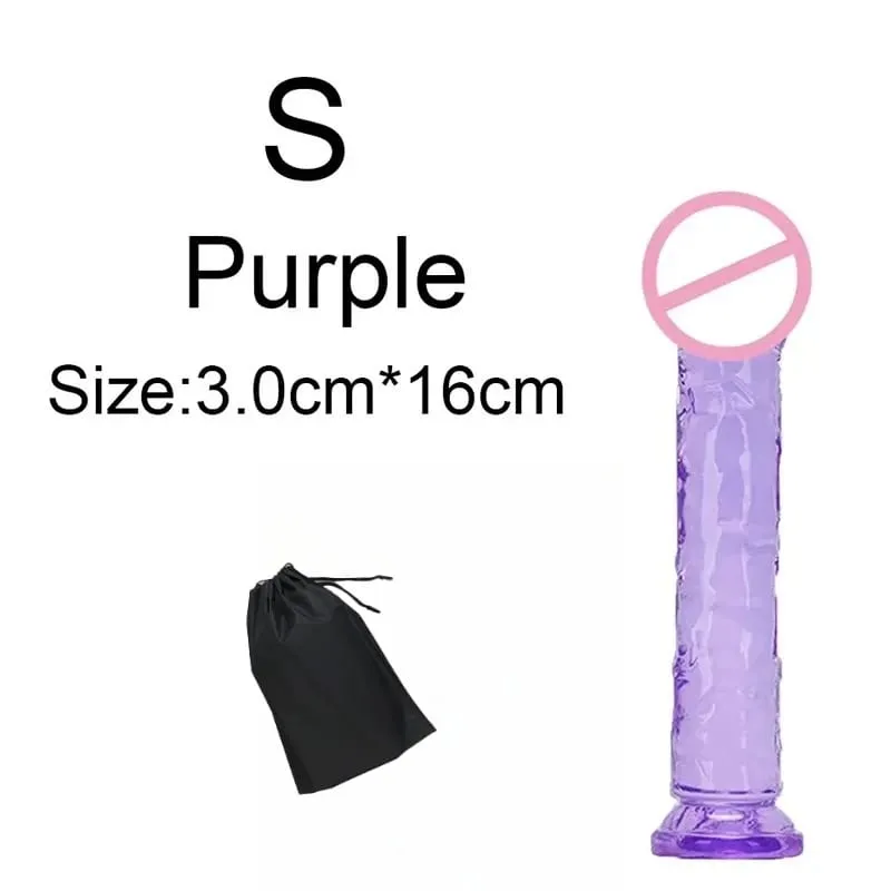 Σούπερ φθηνό 6 μεγεθών Ρεαλιστικό Soft Jelly Dildo Butt Prig βύσματα Παιχνίδι σεξ ενηλίκων για γυναίκες και άνδρες Κολπικός και πρωκτικός αυνανισμός — image 25