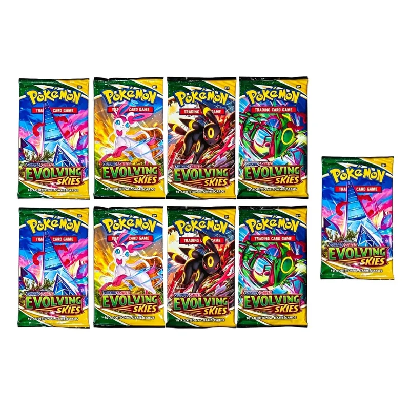 Pokemon TCG Sword & Shield Evolving Skies Booster Box 36 Packs Trading Card Game Collection Cards Toy for Kids Gift