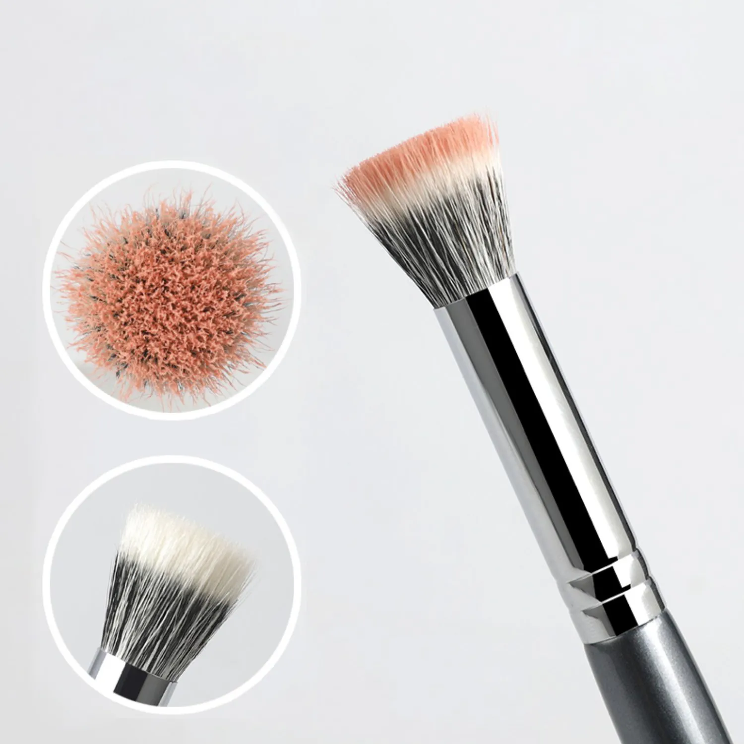Profissional artesanal compõem escova 479 pequeno pontilhado blush escova macia saikoho cabelo de cabra pincéis de maquiagem de fibra sintética