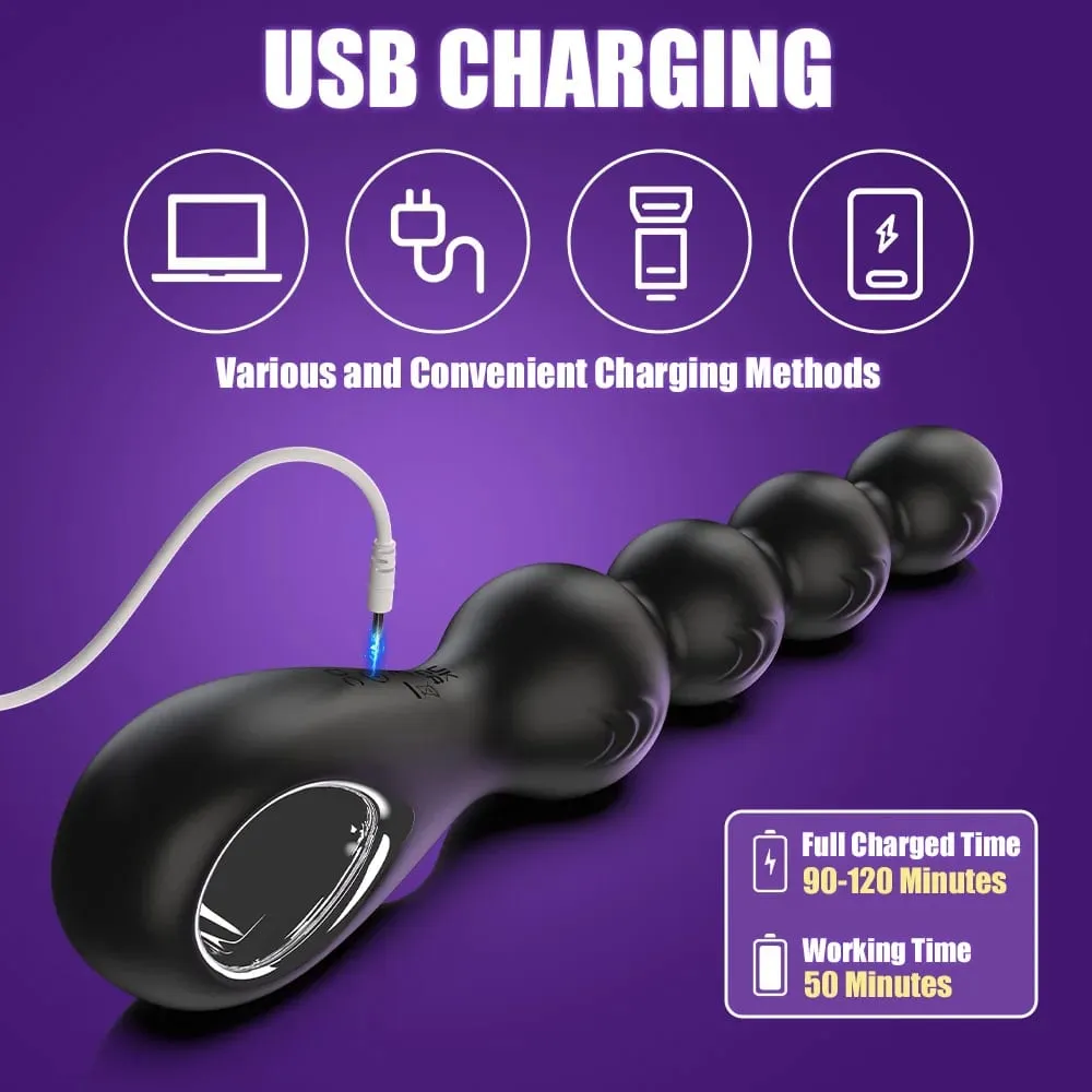 360° Rotating Anal Vibrator for Men Prostate Massager Butt Plug Anal Balls Adult Male Gay Masturbator Toy Sex Toys for Adult — image 2