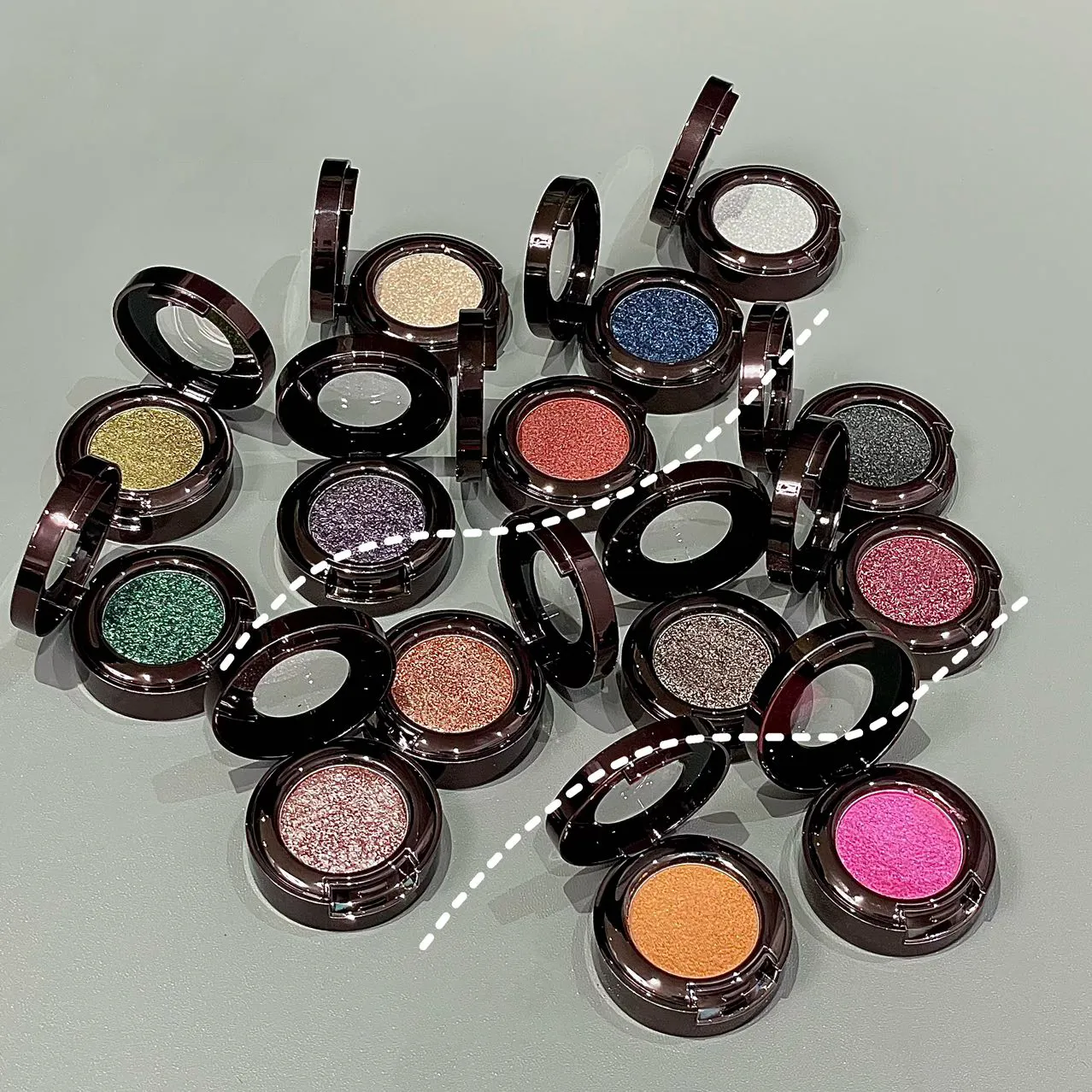 Metallic Glitter Black Blue Eyeshadow Purple Green Metallic Highlighter Eyeshadow Diamond Μακιγιάζ ματιών μακράς διαρκείας Γυναικεία καλλυντικά