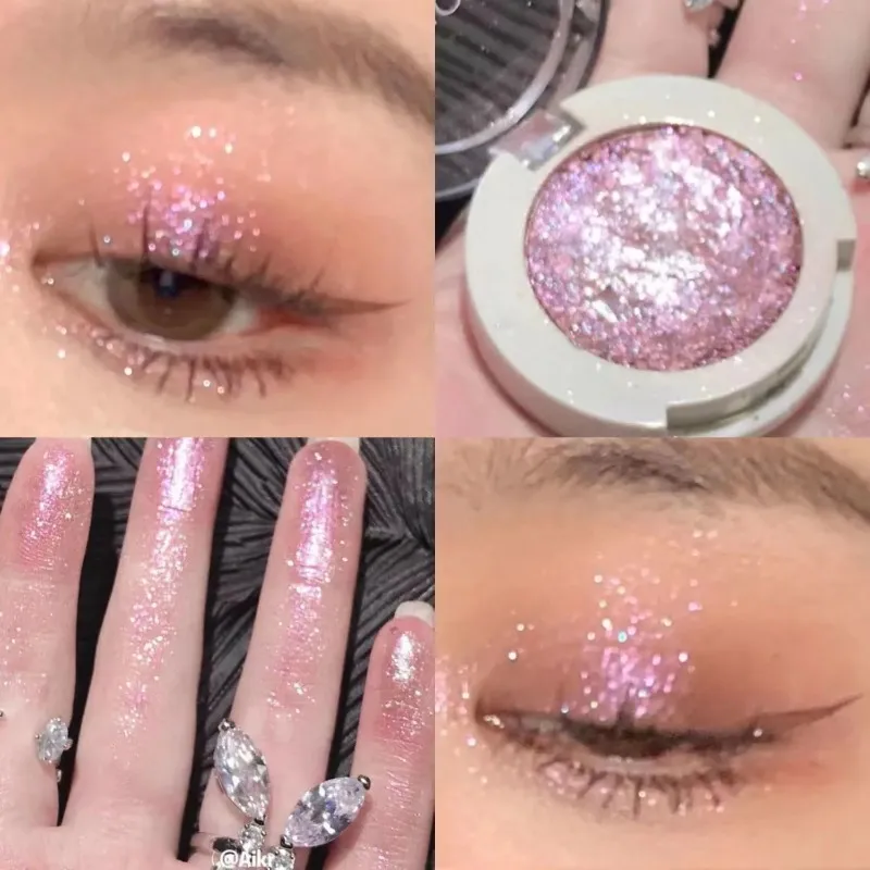 Μονόχρωμη σκιά ματιών Glitter Gold Shining Brighten Eyes Μακιγιάζ Μακιγιάζ μακράς διαρκείας Μακιγιάζ ματιών Brightening Pearlescent Shimmer Eye Shadow — image 4