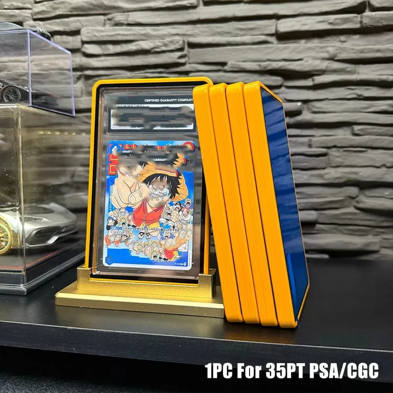 Multicolor Gradient Color Trading Card Protect Holder Metal Case for 35PT PSA CGC Graded Card