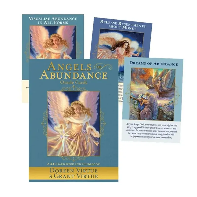 Angel Therapy קלפי אורקל PDF ספר הדרכה קלפי טארוט משחקי לוח למסיבה משפחתית צעצועי ילדים לנשים
