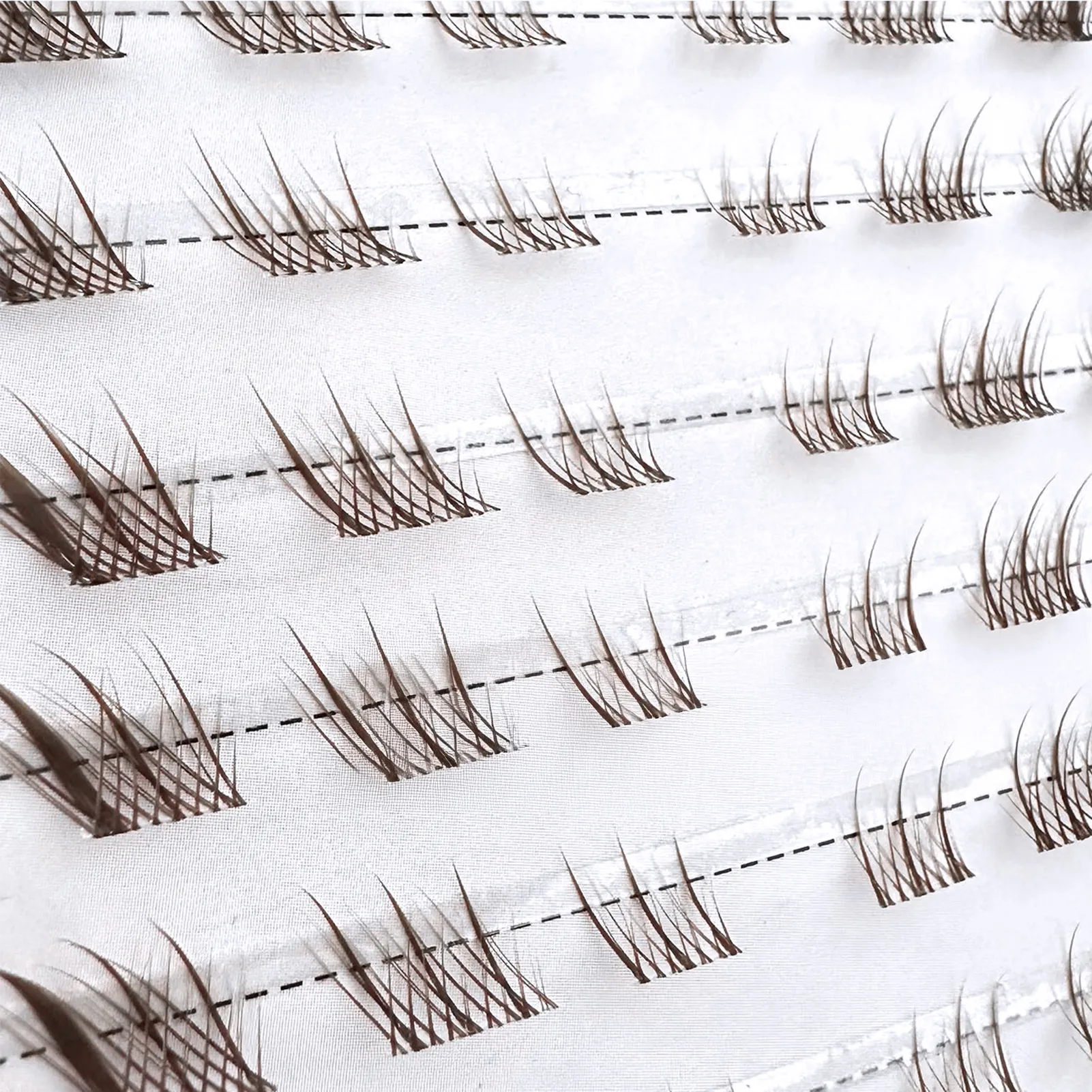 10 rows Foxes Style Anime False Eyelashes Natural Curling 8-13mm Spiky Cluster Segmented eye extensions for Beauty Eye Makeup