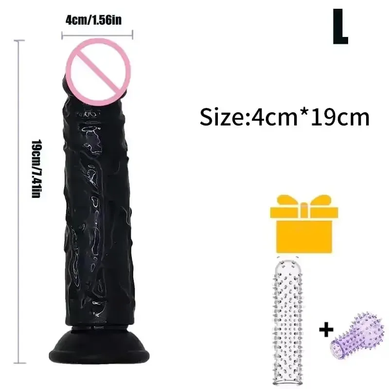Cheap Women Big Transparent Dildo Suction Cup Erotic Anal Jelly Dick Soft Clitori Vaginal Masturbators Penis Adult Sex Toy 18+ — image 13