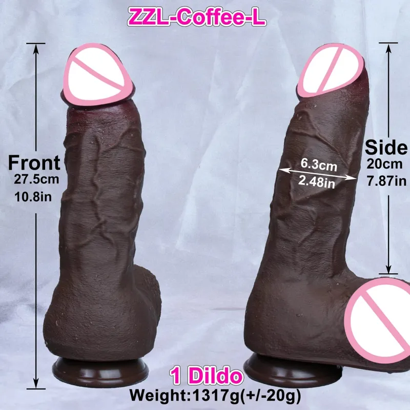 4 Sizes Realistic Soft Big Dildo Double Silicone Thick Huge Penis Woman Man Anal Sex Toy Gay Masturbation Suction Cup Dick