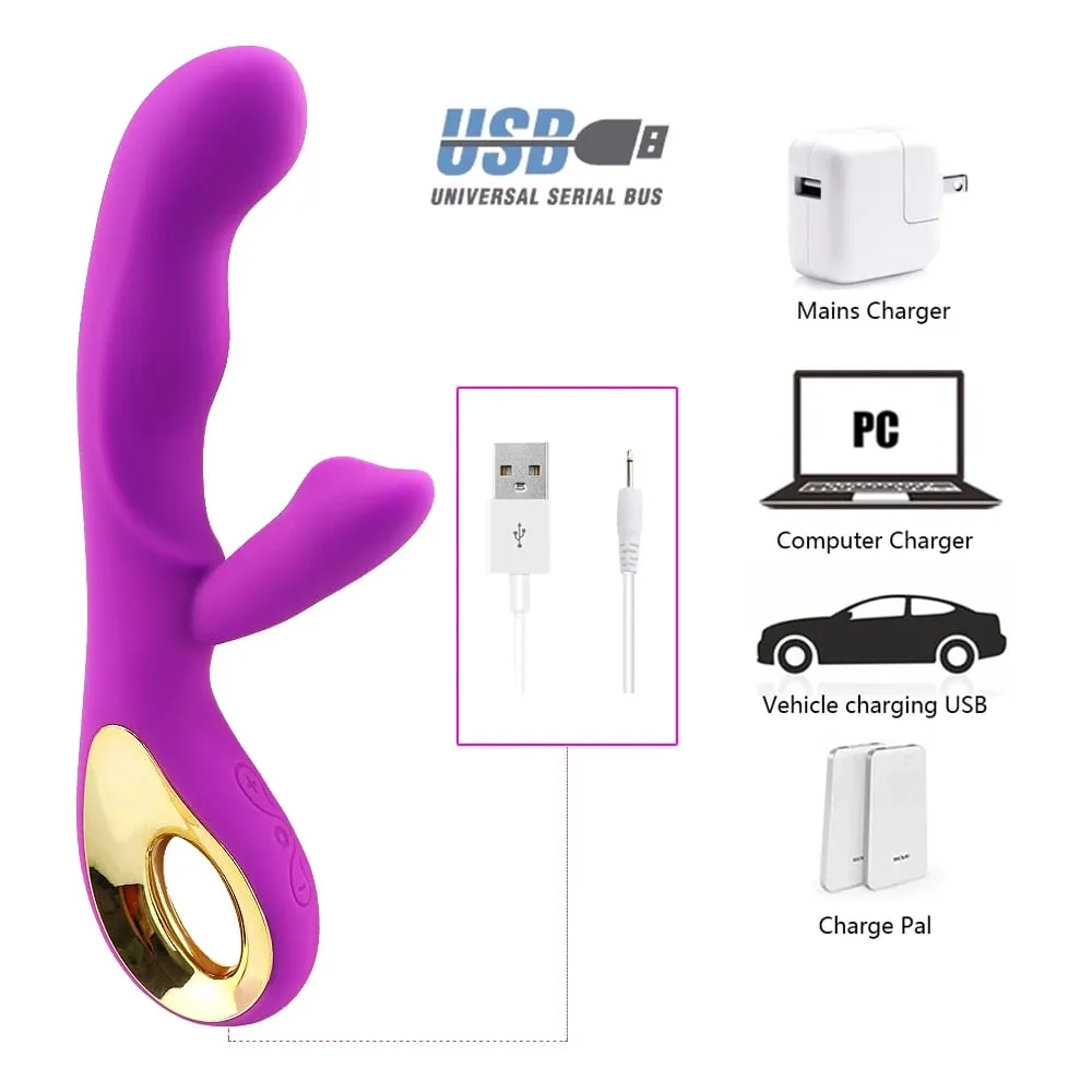 Rabbit G Spot Vibrator for Women 10 Modes Orgasm Dildo Ισχυρός Αυνανισμός Κλειτορική Διέγερση Κολπικό μασάζ Παιχνίδια σεξ ενηλίκων — image 2