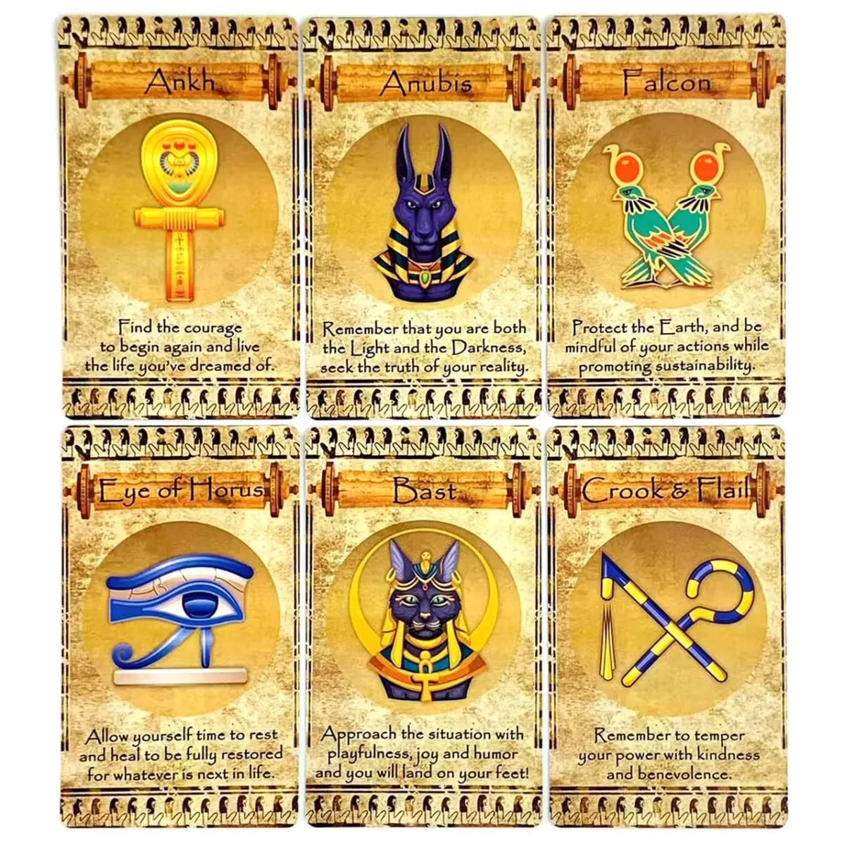 New Egyptian Oracle A 20 Cards Deck Classic Design για αρχάριους και επαγγελματίες Ιδανικό για μαντικό διαλογισμό και δώρα