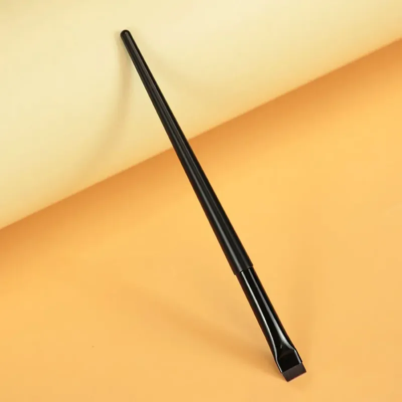 Up ferramenta oblíqua escova de cosméticos beleza lâmina pincéis de maquiagem forro escova de sobrancelha angular fino pincéis de delineador plana escova de sobrancelha — image 12