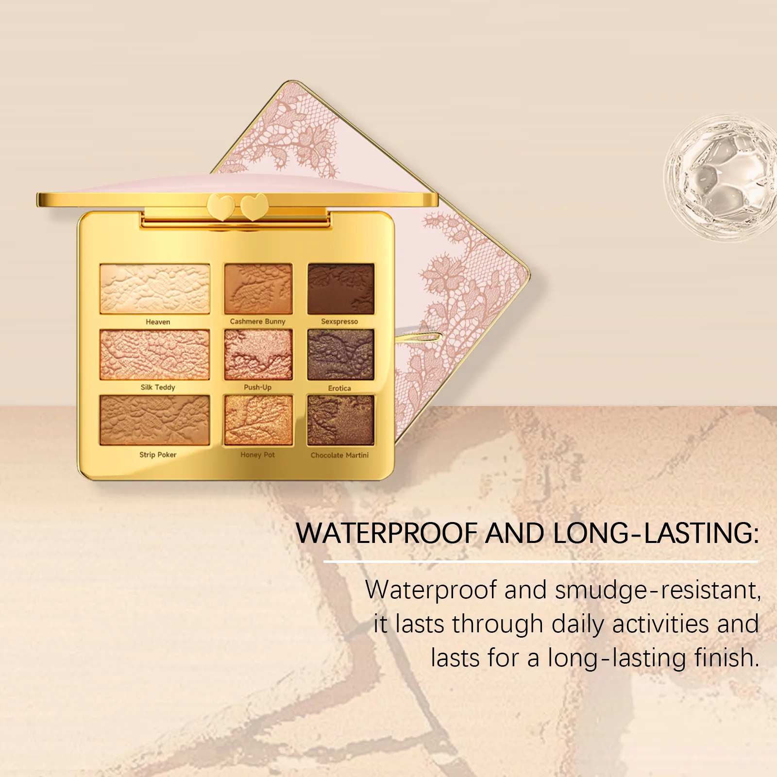 9 Colors Eyeshadow Palette Portable Multifunctional Glitter Eye Shadow Shimmer Pallet Highlighter Powder Brush Beauty Kit 12g — image 6
