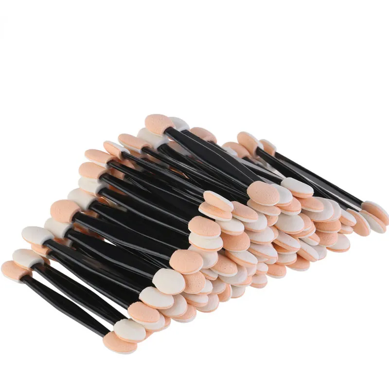 30/50/100PC Eye Shadow Brush Makeup Dual Sided Sponge Nylon Set Eye Shadow Brushes for Cosmetic Applicator Makeup Hot Μίας χρήσης — image 2