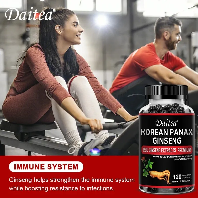 Korean Red Ginseng Capsules-1000 Mg Boosts Energy Endurance Athletic Performance and Muscle Strength Supports Immune Health — image 4