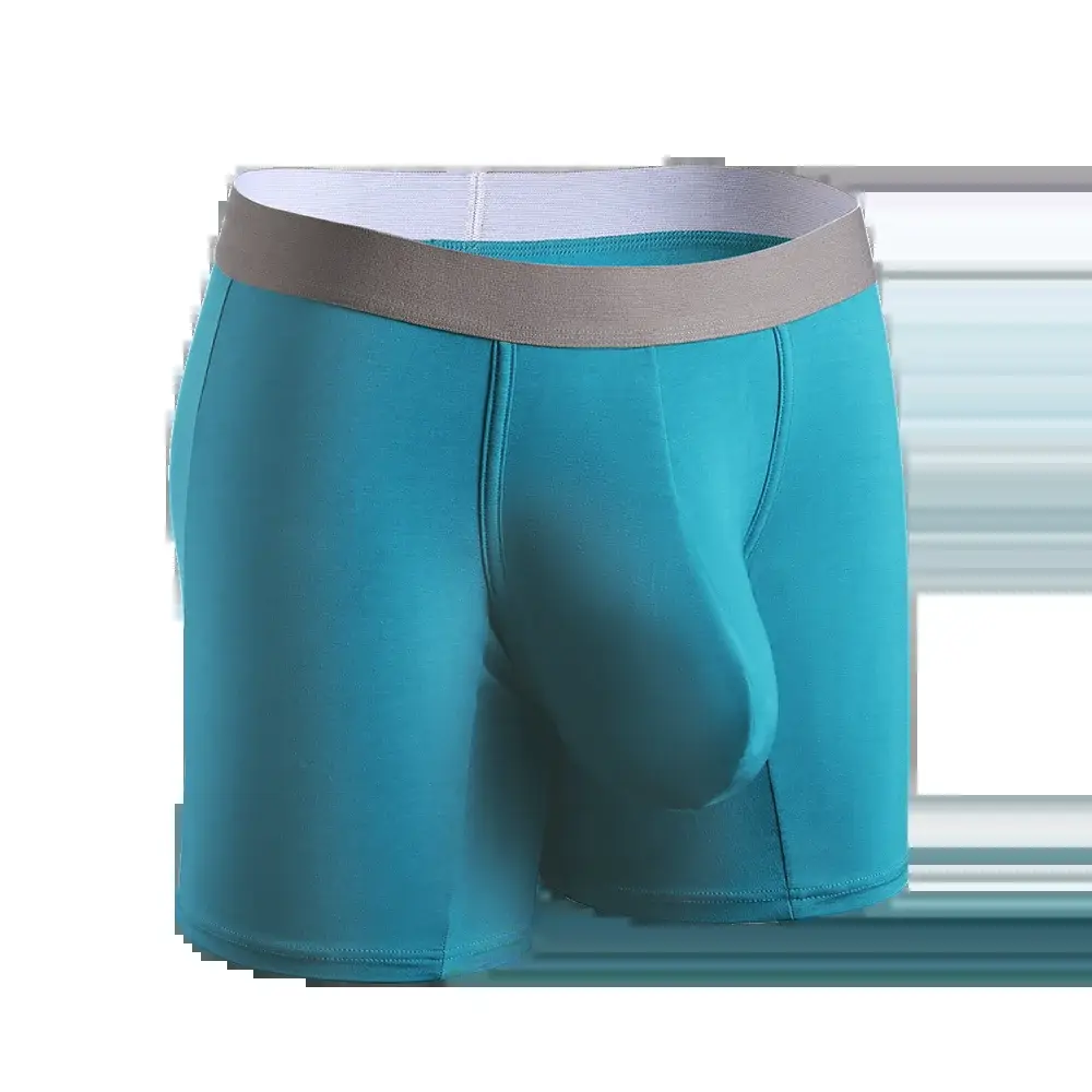 Large bag flat corner pants, long men's underwear sports shorts — image 17