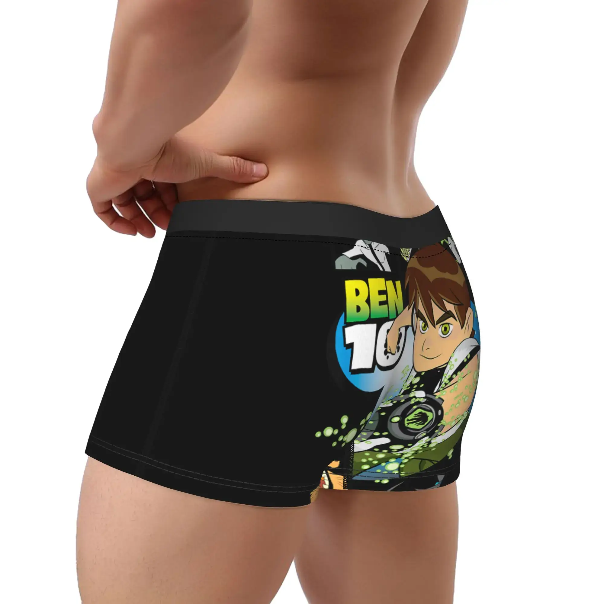 Ben 10 Aliens Underwear Classic Panties Customs Shorts Briefs For Men 3D Pouch Plus Size Trunk