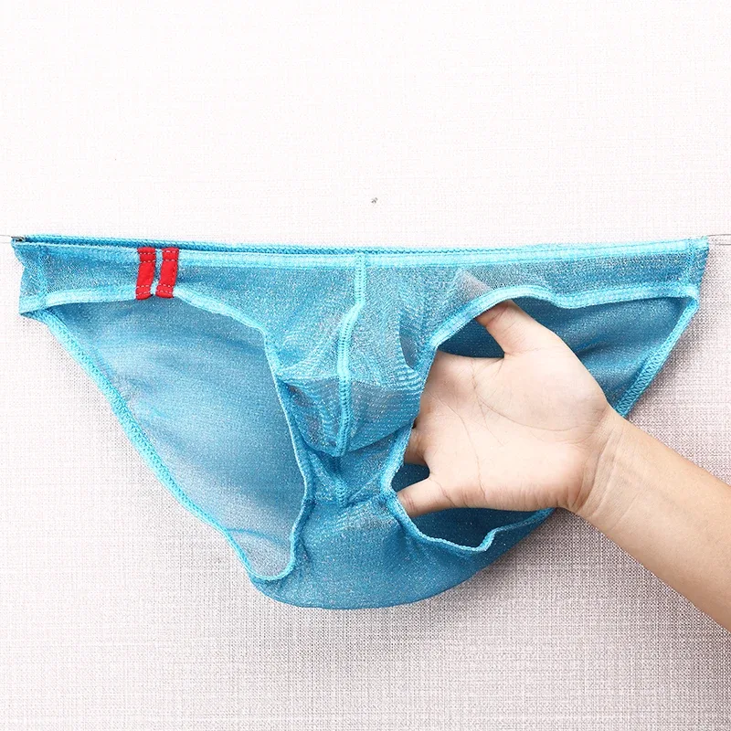 Men's Underwear Briefs Ultra Thin Low Rise Mesh Breathable Panties — image 25