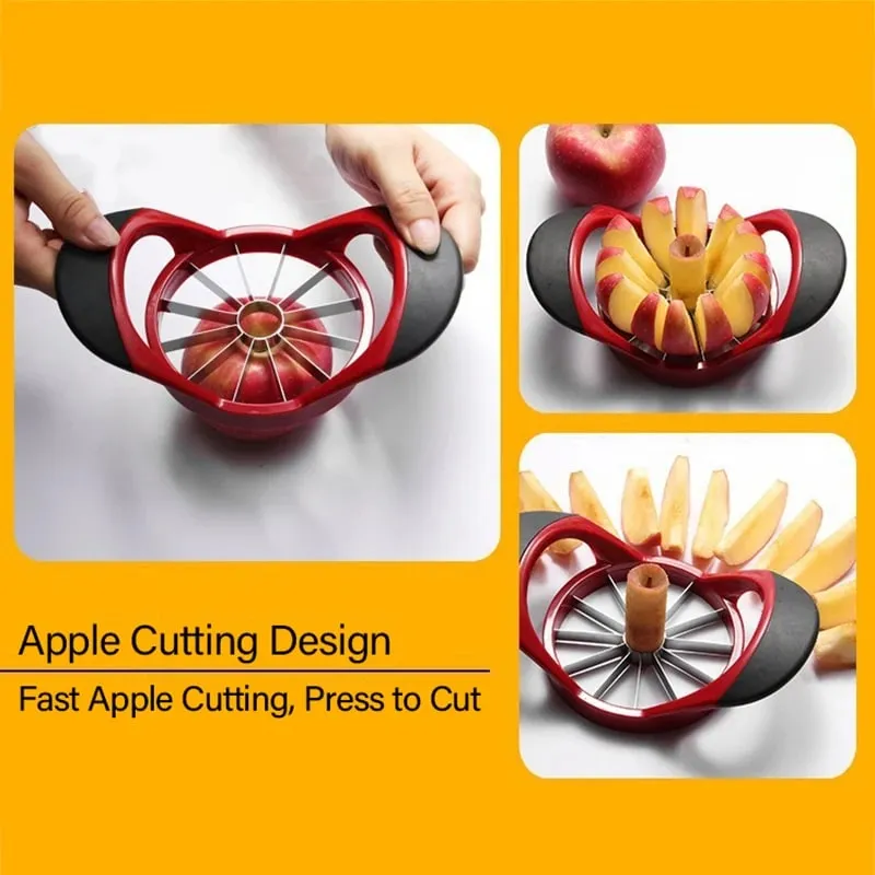 Από ανοξείδωτο χάλυβα Apple Slicer & Corer Super Sharp Apple Cutter Peeler Apple Sharpener Εργαλείο πολλαπλών λειτουργιών φρούτων SGGJ007 — image 4