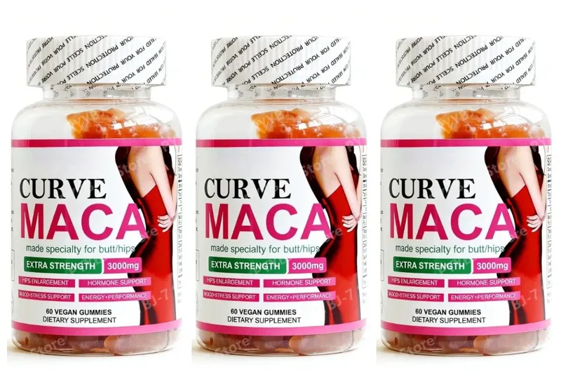 Vegan Maca Gummies Natural Plant Extract Energy Support Energy Hip Curves Support Daily Nutritional Supplement