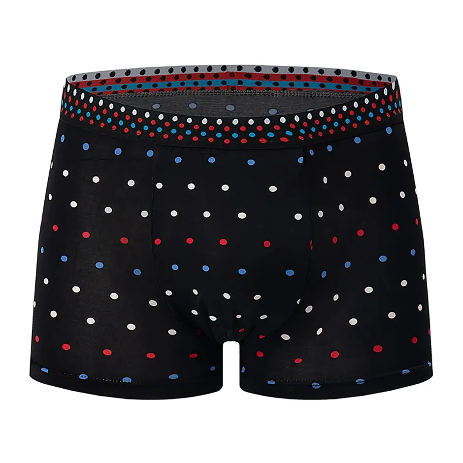 Boxer décontracté à motifs colorés pour hommes, sous-vêtements amples et confortables, surdimensionnés, taille élastique, 4/5 pièces — image 5
