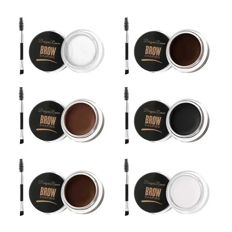 דבק עיצוב גבות Pomade סבון עיצוב גבות גבות ג'ל מתקן שעווה עם מברשת לנשים קוסמטיקה לגבות איפור ג'ל גבות — image 4