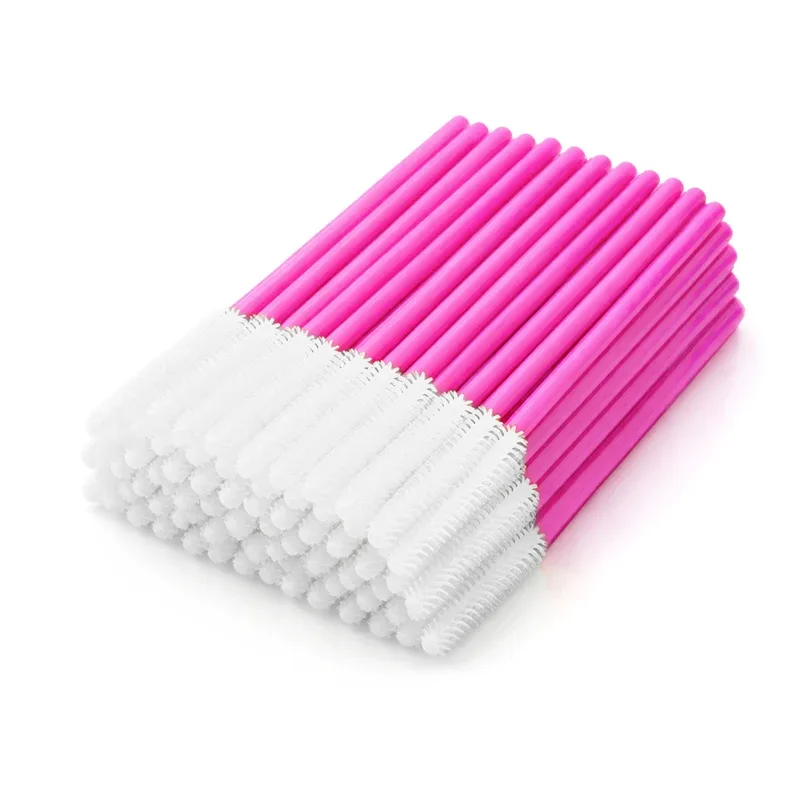 Pincel de silicone para cílios, aplicador de varinhas para rímel, pente de sobrancelha, escovas para extensão de cílios, ferramentas de maquiagem