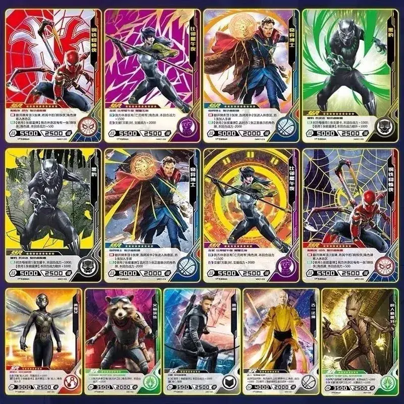 本物のマーベルカードアベンジャーズヒーローデュエルカード競争力のあるバージョンアイアンマントールキャプテン CR アメリカコレクションカードおもちゃ
