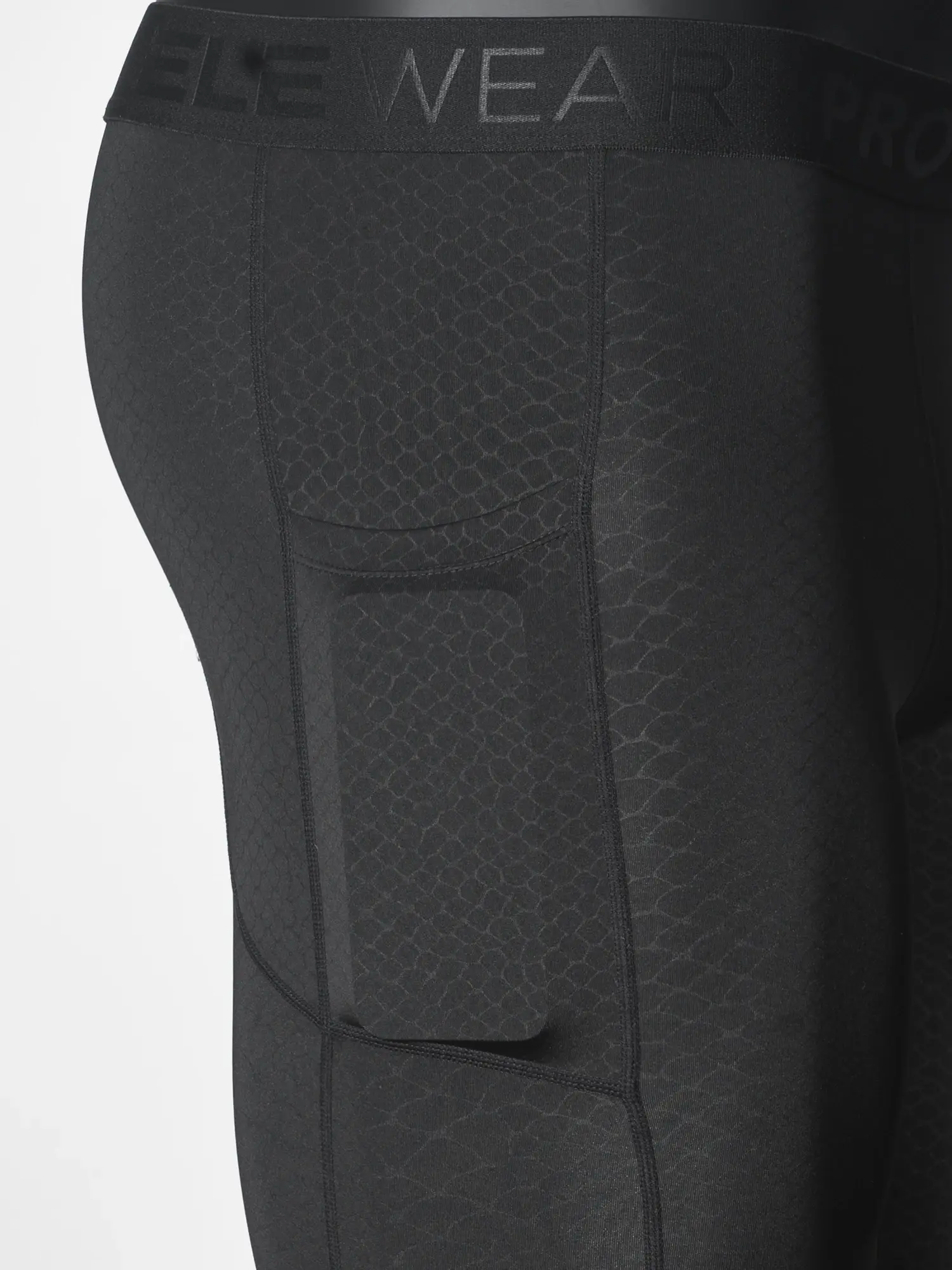 Men's Underwear Sports Running Fitness Side Pockets,Front Inner Pocket,Snake Pattern Embossed,Moisture Wicking Quick Drying — image 4