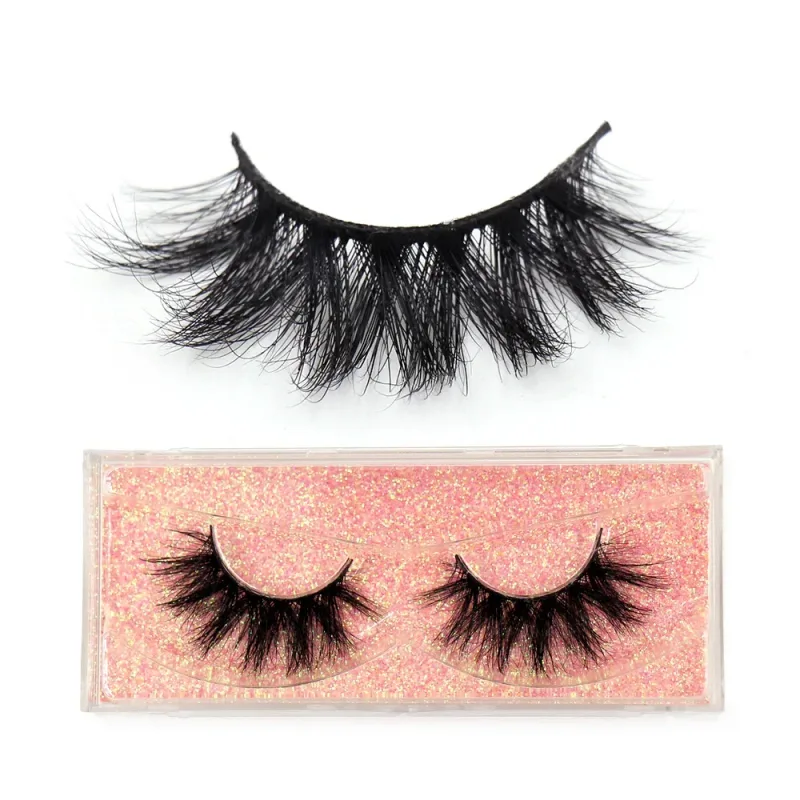 3D Mink Lashes Μαλακές τρίχες Ψεύτικες βλεφαρίδες Αφράτος όγκος Wispy Fake Lashes Extension Μακιγιάζ — image 29