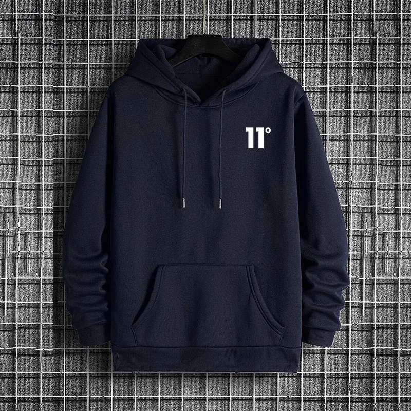 2025 New Arrival Men's Sweatshirt Urban Casual Fashion Hooded Long Sleeve Pullover Autumn Winter Daily Casual Sporty Warm Hoodie — image 3