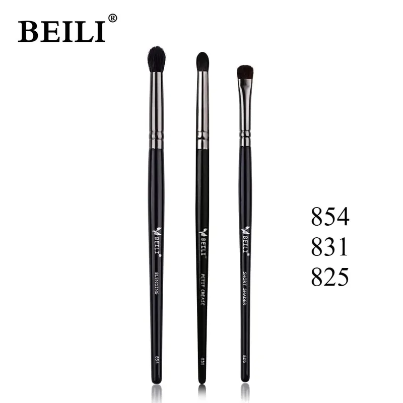 3 pçs conjunto de escova de maquiagem lâmina delineador escova fina cabeça oblíqua sobrancelha escova contorno delineador ultra-fino sombra de olho escova maquiagem b — image 14