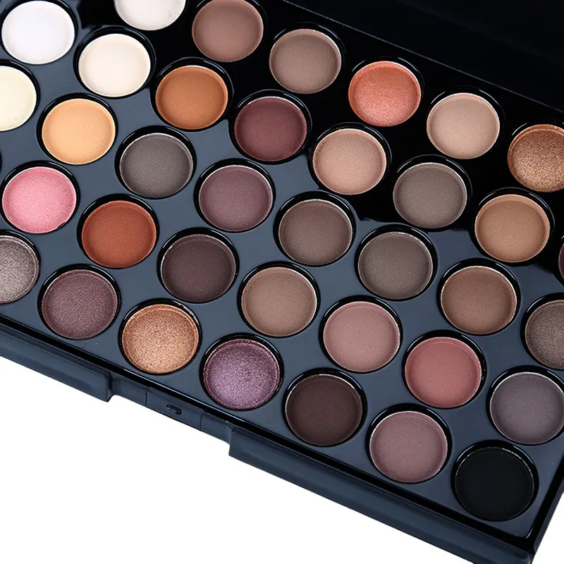 40 Χρώματα Glitter Eyeshadow Palette Ματ αδιάβροχη μακράς διαρκείας συμπιεσμένη πούδρα Earth Tone Women Eye Makeup Palette Cosmetics — image 6