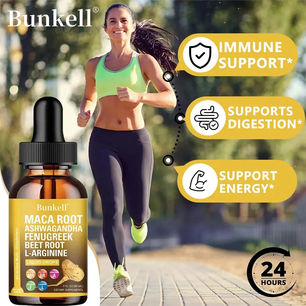 Organic Maca Root Liquid Drops with Ashwagandha Fenugreek Beet Root and L-Arginine Liquid Multivitamin for Women and Men — image 6