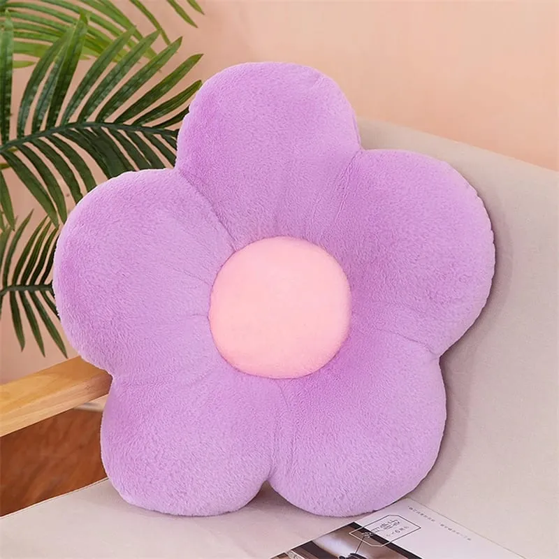 Πρακτικό 35cm Kawaii Πολύχρωμο Μαξιλάρι Λουλούδι Μαξιλάρι Μαλακό Ηλίανθο Ματ γεμιστό καναπέ-κρεβάτι Δώρα για στολισμό πλάτης ύπνου — image 12