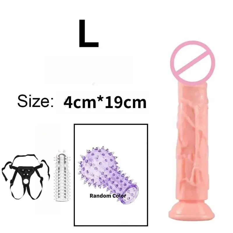 זול מציאותי 5 גדלים Butt Plug דילדו גבר נשים פין כוס יניקה צעצועי מין אנאלי כוס יניקה הומוסקסואל זין גדול מאוננות נרתיק — image 19