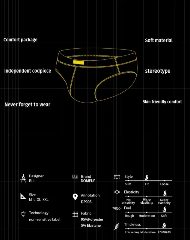 2PCS Sporty Men Low Rise Briefs Black Stretch Quick Dry Color Block Printed Wide Waistband 3D Pouch Comfort Gym Mens Underwear — image 8