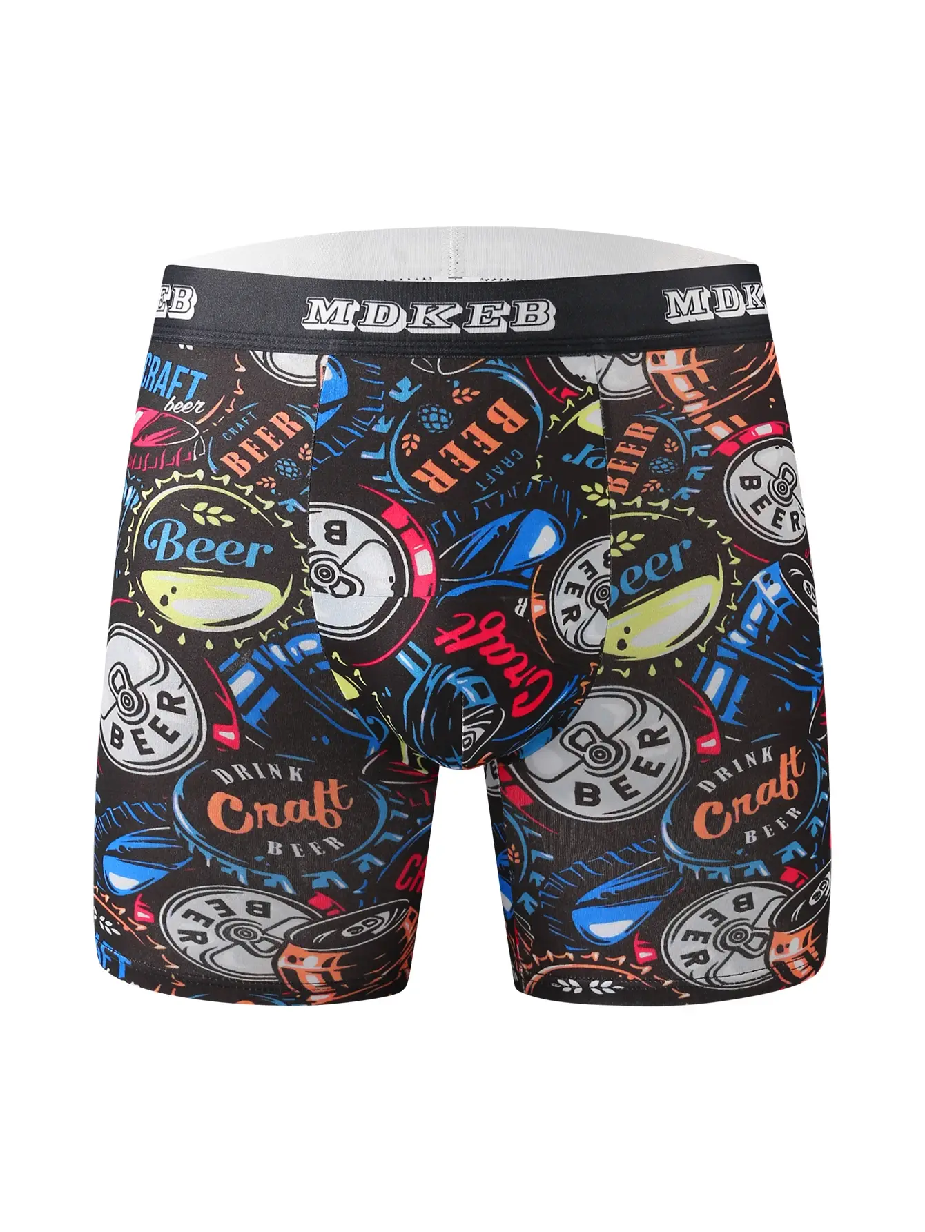 Calzoncillos bóxer largos con patrón de grafiti para hombre mixto de diez piezas, calzoncillos bóxer largos transpirables y cómodos de alta elasticidad, boxeo