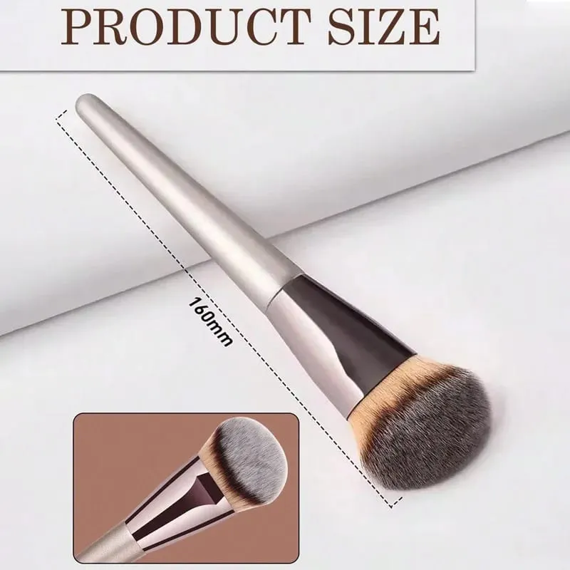 1 pçs escova de fundação profissional para mulheres cosméticos fundação pó blush kabuki mistura compõem escova ferramentas de beleza